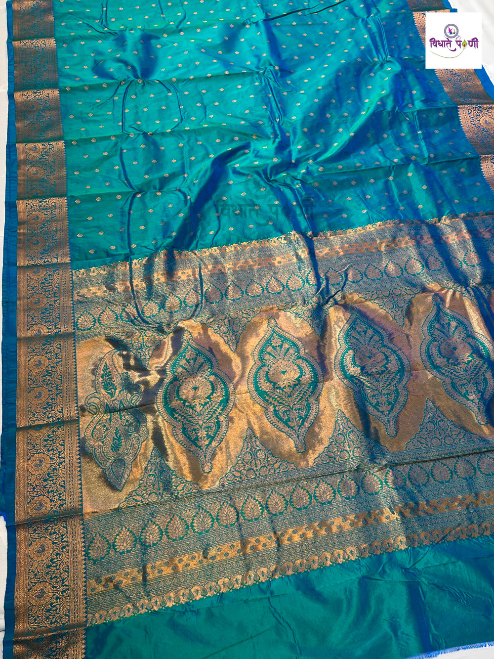 Kanjivaram Soft Silk Saree - Sea Green
