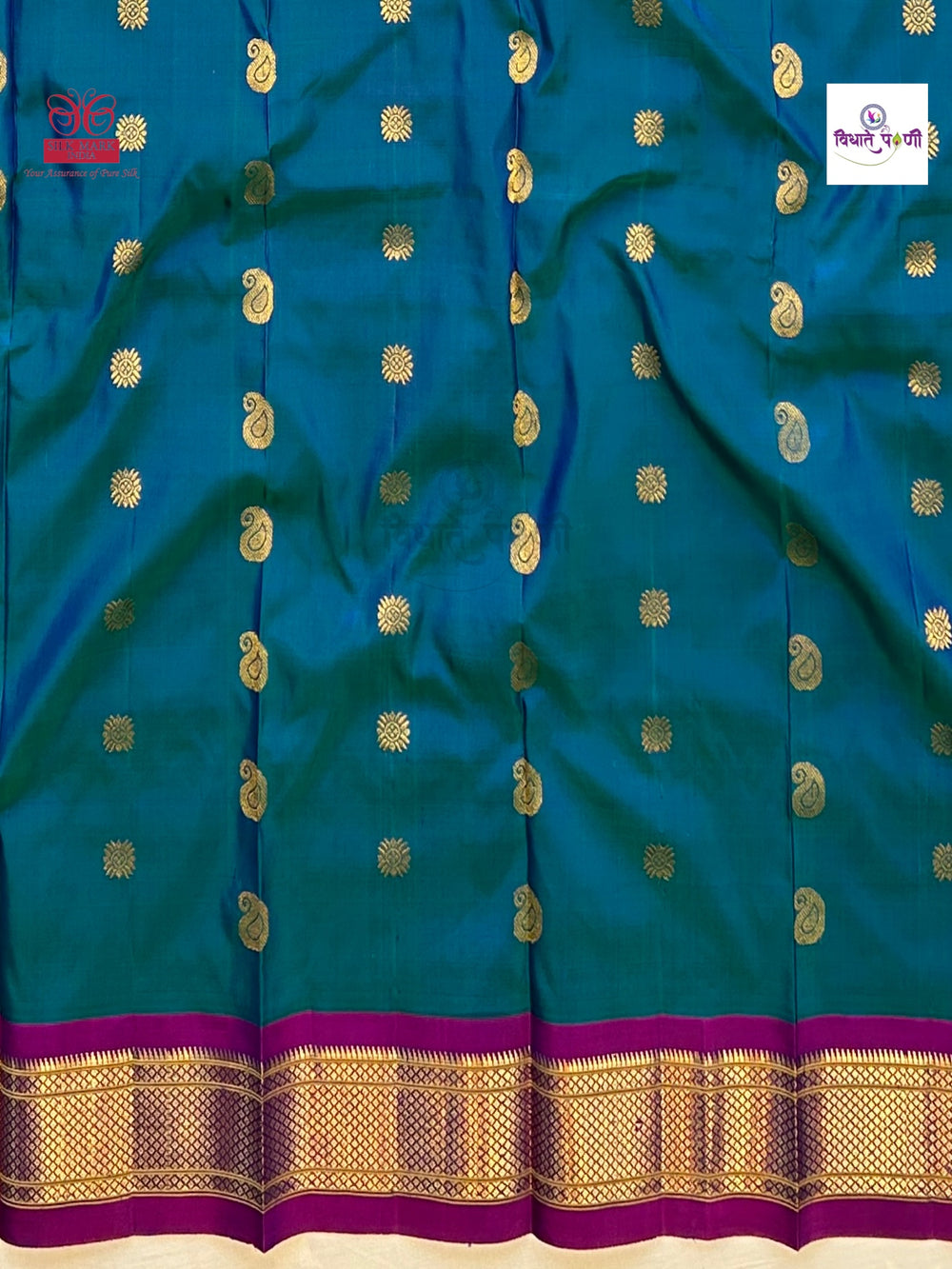Handloom Pure Silk Maharani Paithani Saree- Morpankhi