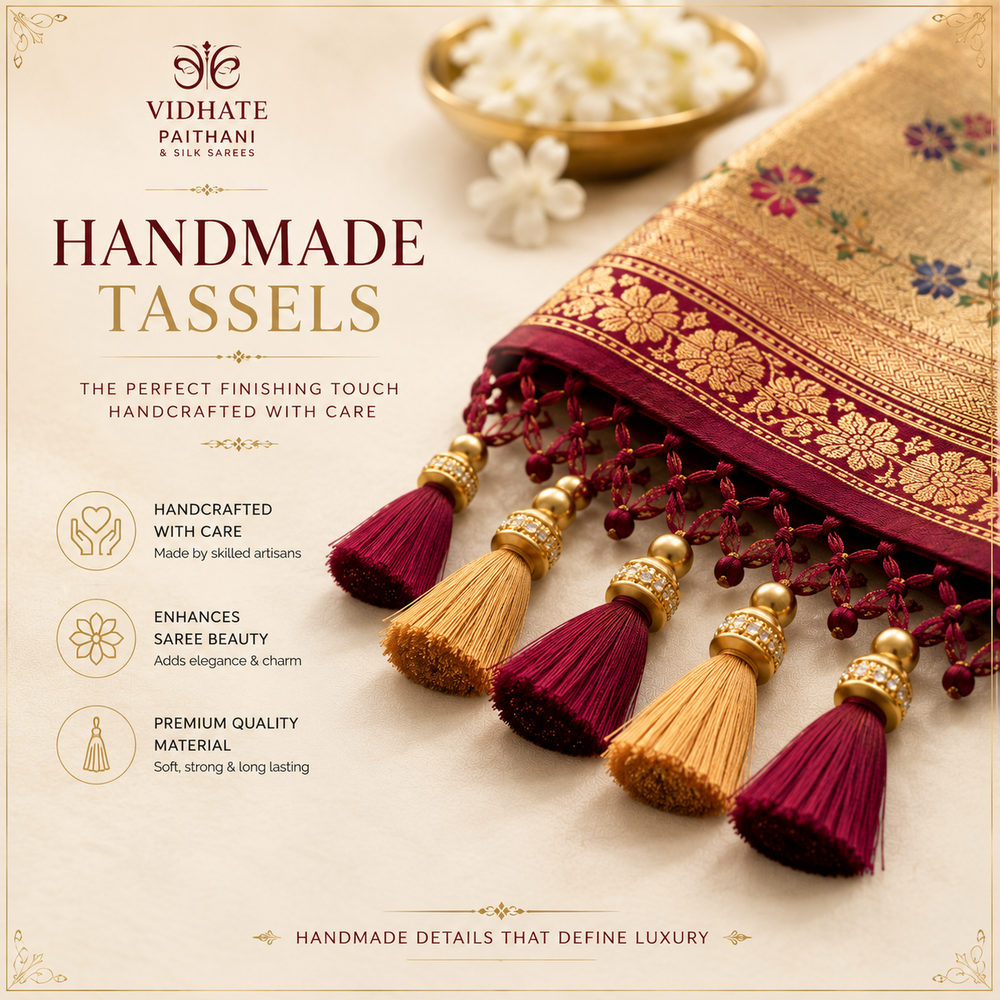 Handmade Tassels for Saree and Blouse Embellishment