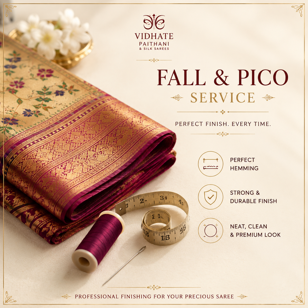 Fall and Pico Saree Finishing Service