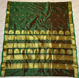 Jijamata Single Ply Pure Silk Saree - Anjeri