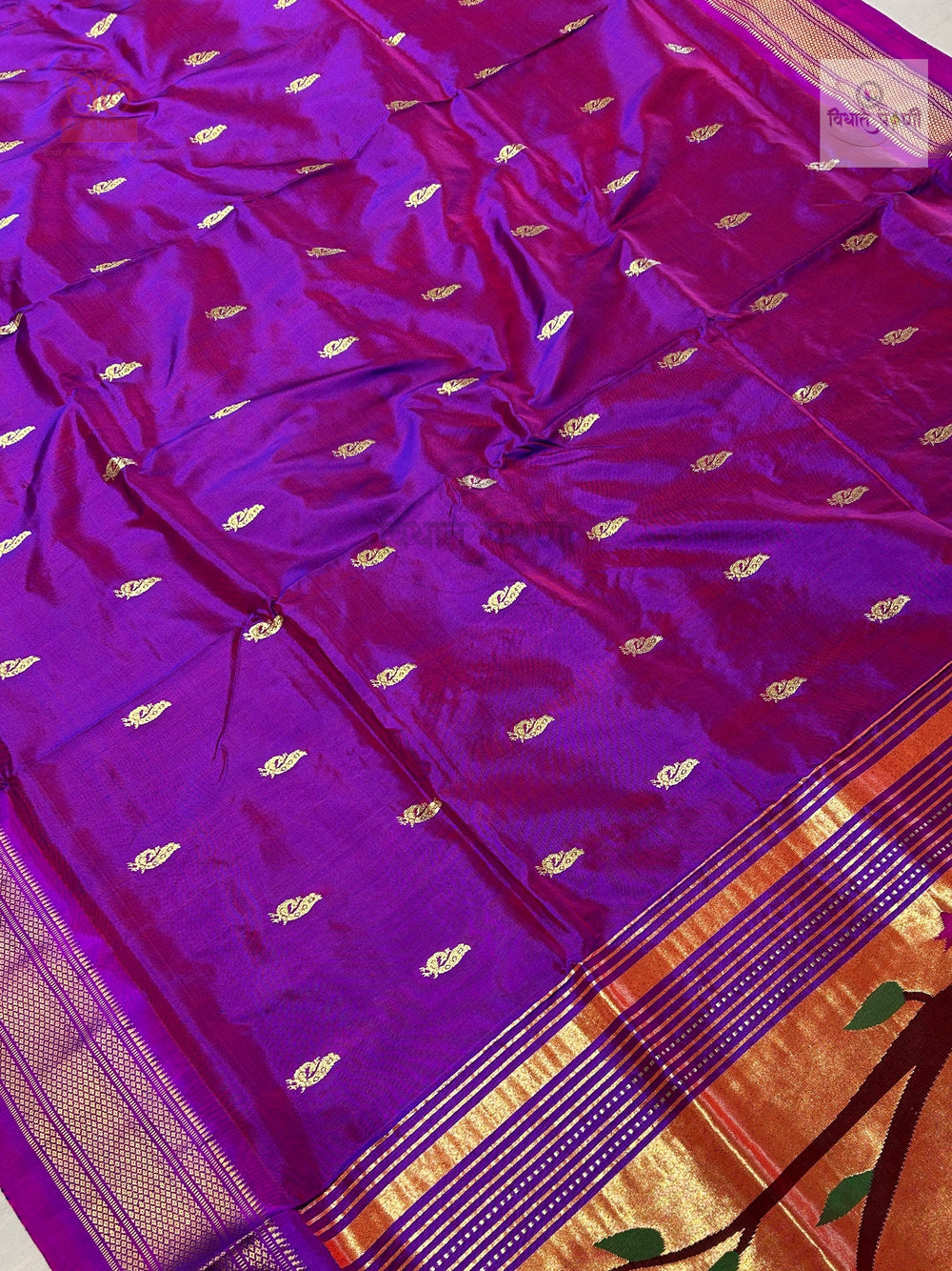 Designer Pallu Paithani Saree - Radha Krishna