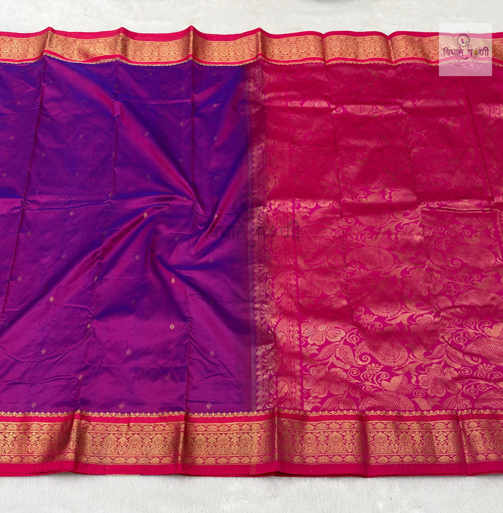 Kanjivaram Pure Silk Saree- Magenta