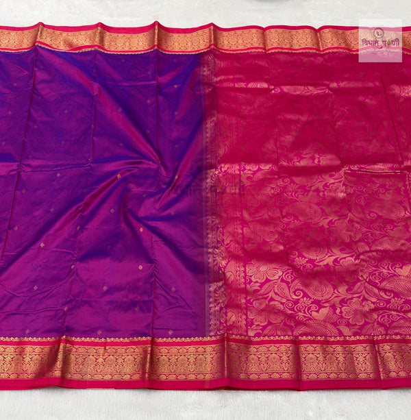 Kanjivaram Pure Silk Saree- Magenta