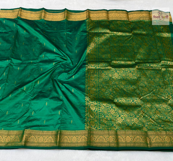 Kanjivaram Pure Silk Saree- Green