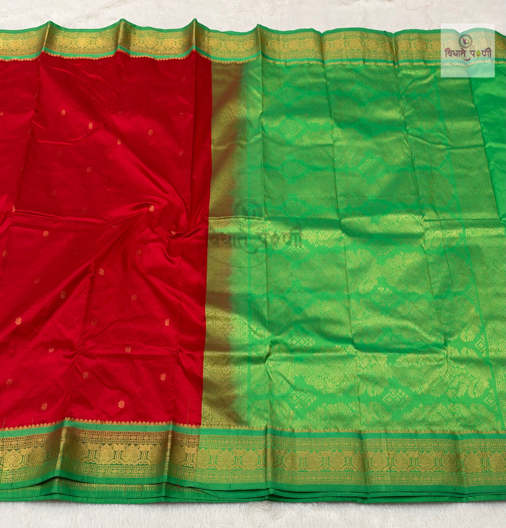 Kanjivaram Pure Silk Saree- Red