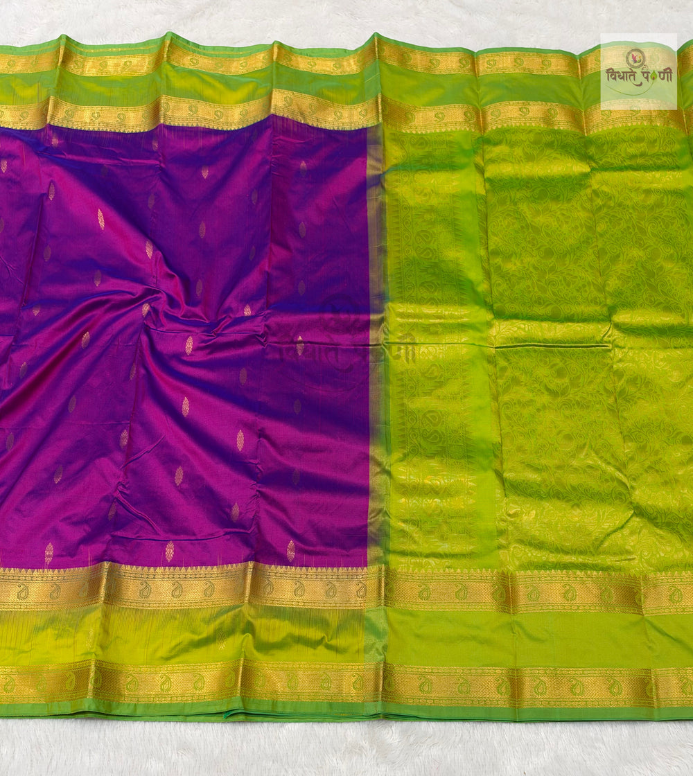 Kanjivaram Pure Silk Saree- Magenta