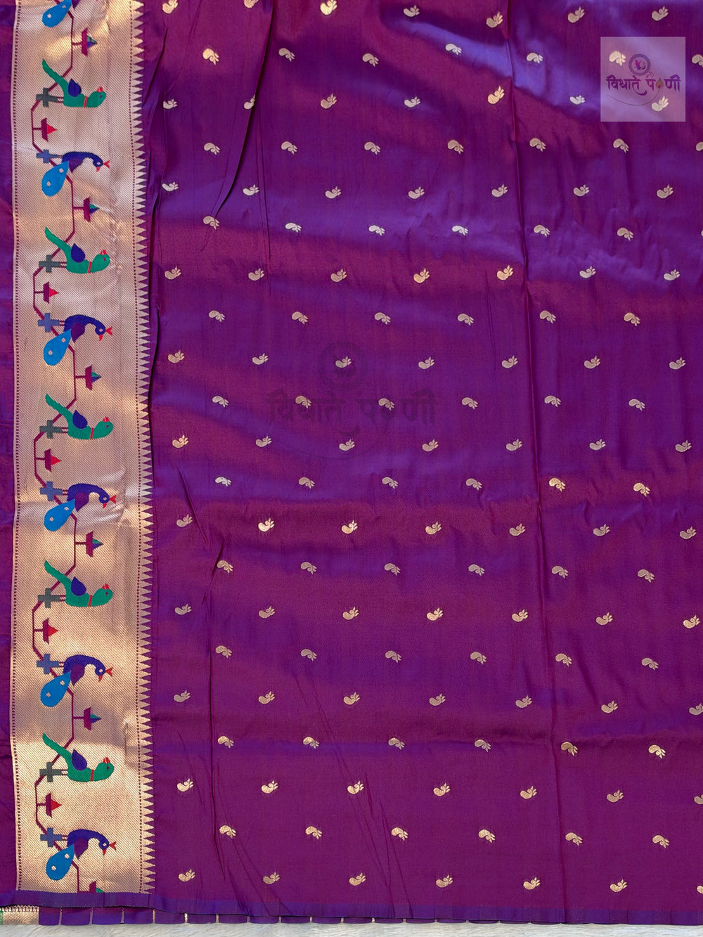 Brocade Soft Silk Paithani Saree- Magenta