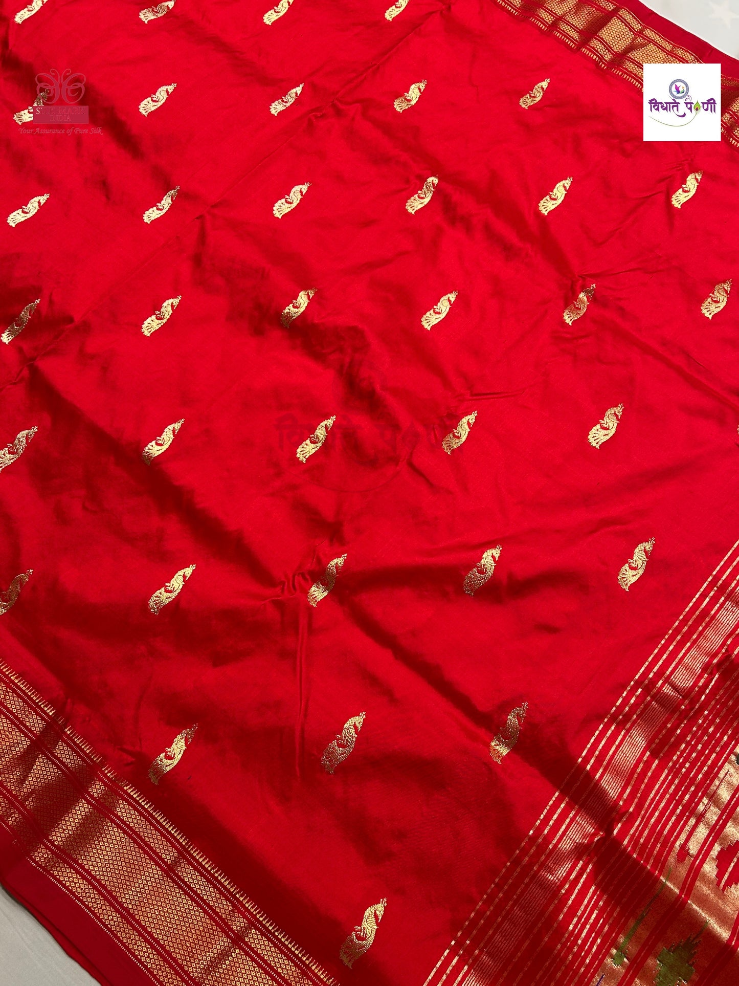 Handloom Pure Silk Paithani Saree- Designer Pallu