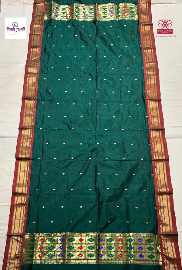 Handloom Pure Silk Paithani Dupatta - 3