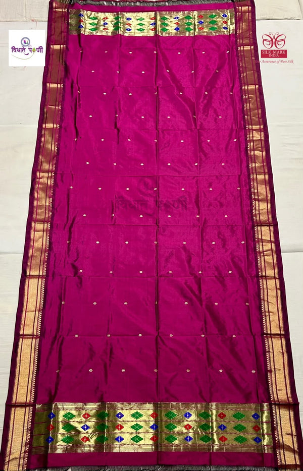 Handloom Pure Silk Paithani Dupatta - 1