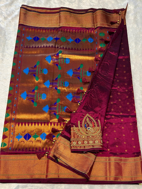 Semi Paithani Sarees