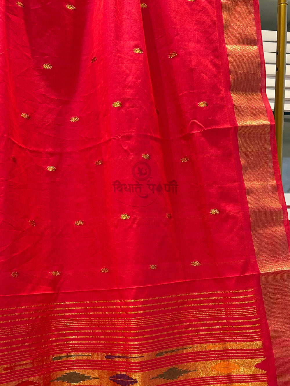 Handloom Pure Cotton Paithani Saree- Pichwai