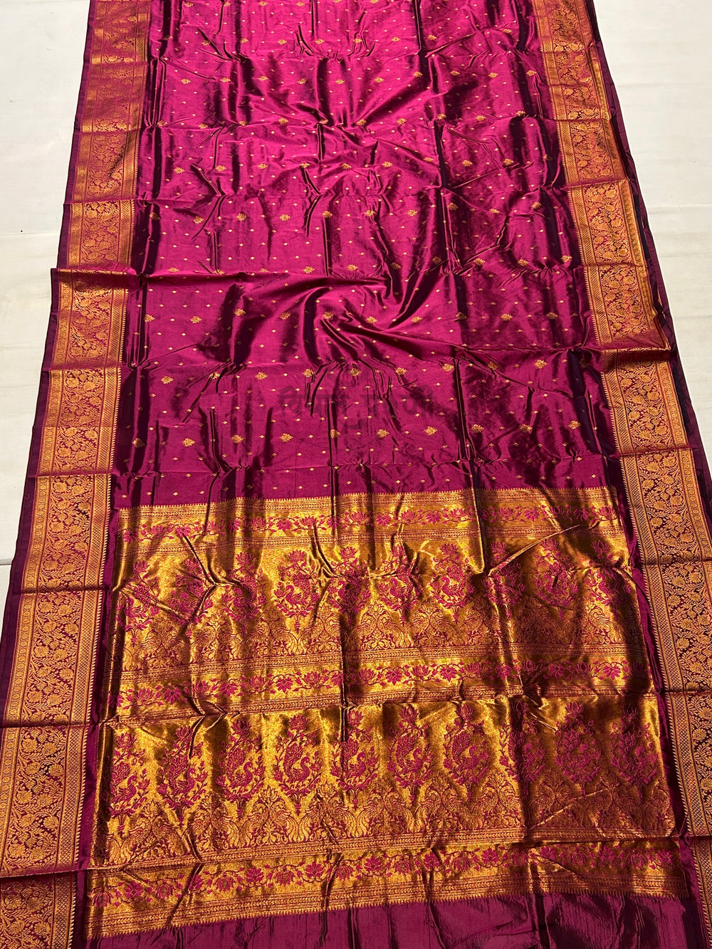 Kalanjali Soft Silk Paithani Saree - Wine