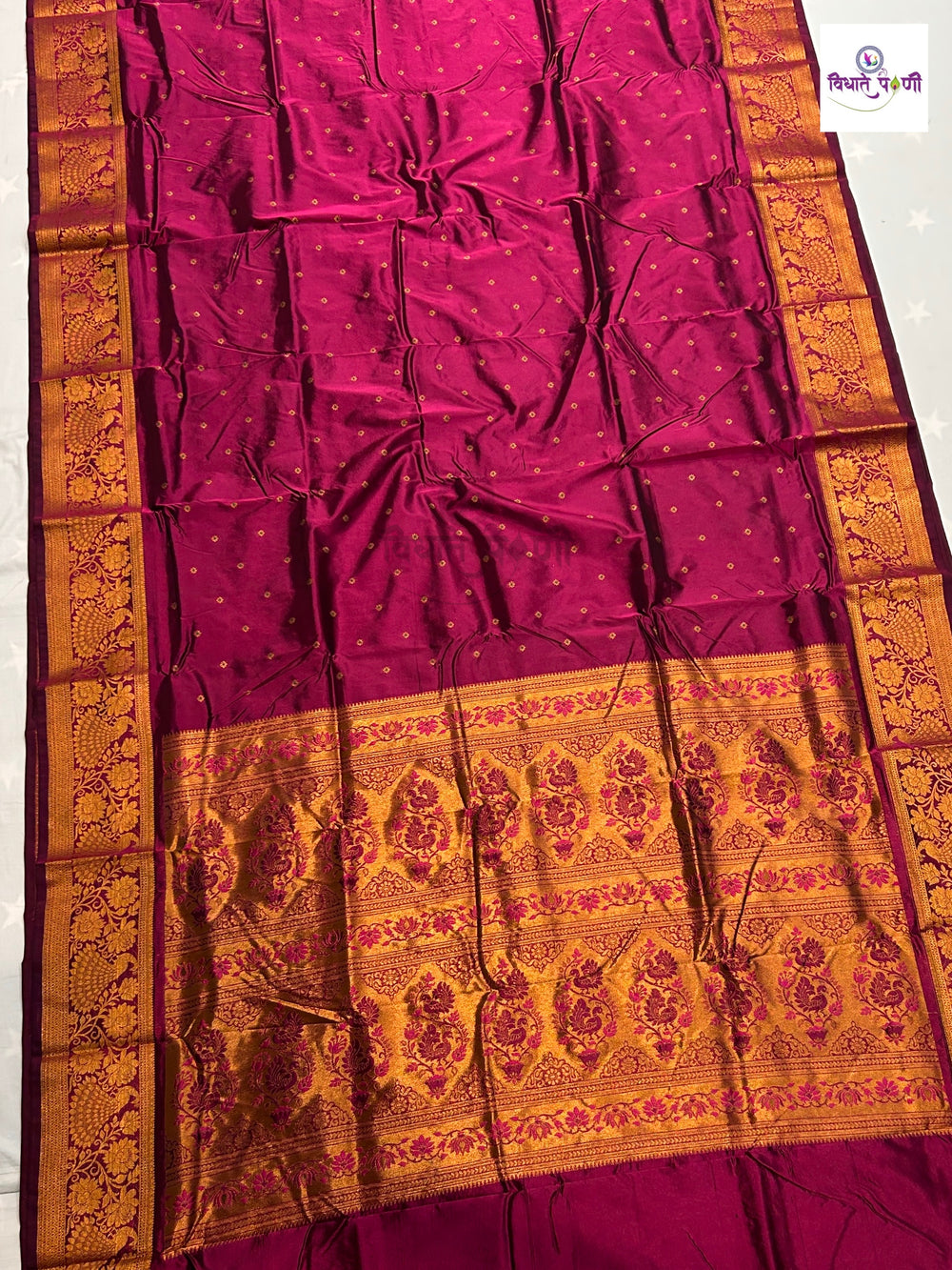 Kalanjali Soft Silk Paithani Saree - Wine