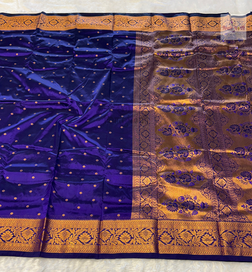 Kanjivaram Soft Silk Saree - Blue