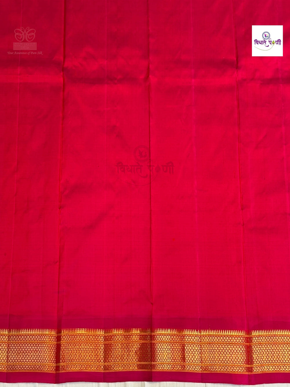 Handloom Pure Silk Maharani Paithani Saree- Anjeri