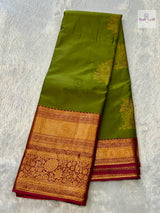 Gadhwal Semi Silk Saree — the full saree — Vidhate Paithani