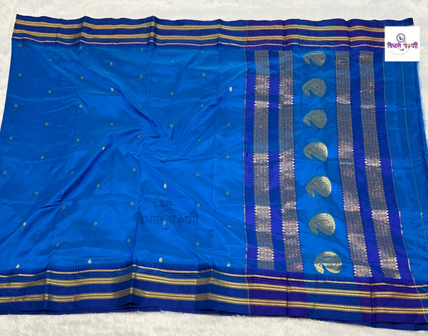 Narayanpeth Single Ply Pure Silk Saree - Chintamani