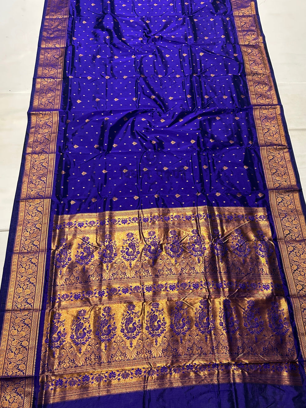 Kalanjali Soft Silk Paithani Saree - Blue