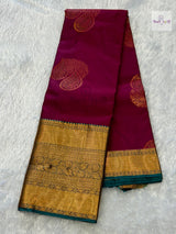 Gadhwal Semi Silk Saree — the full saree — Vidhate Paithani