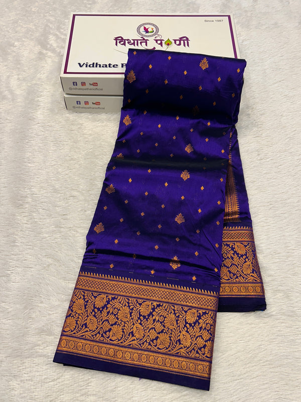 Kalanjali Soft Silk Paithani Saree - Blue