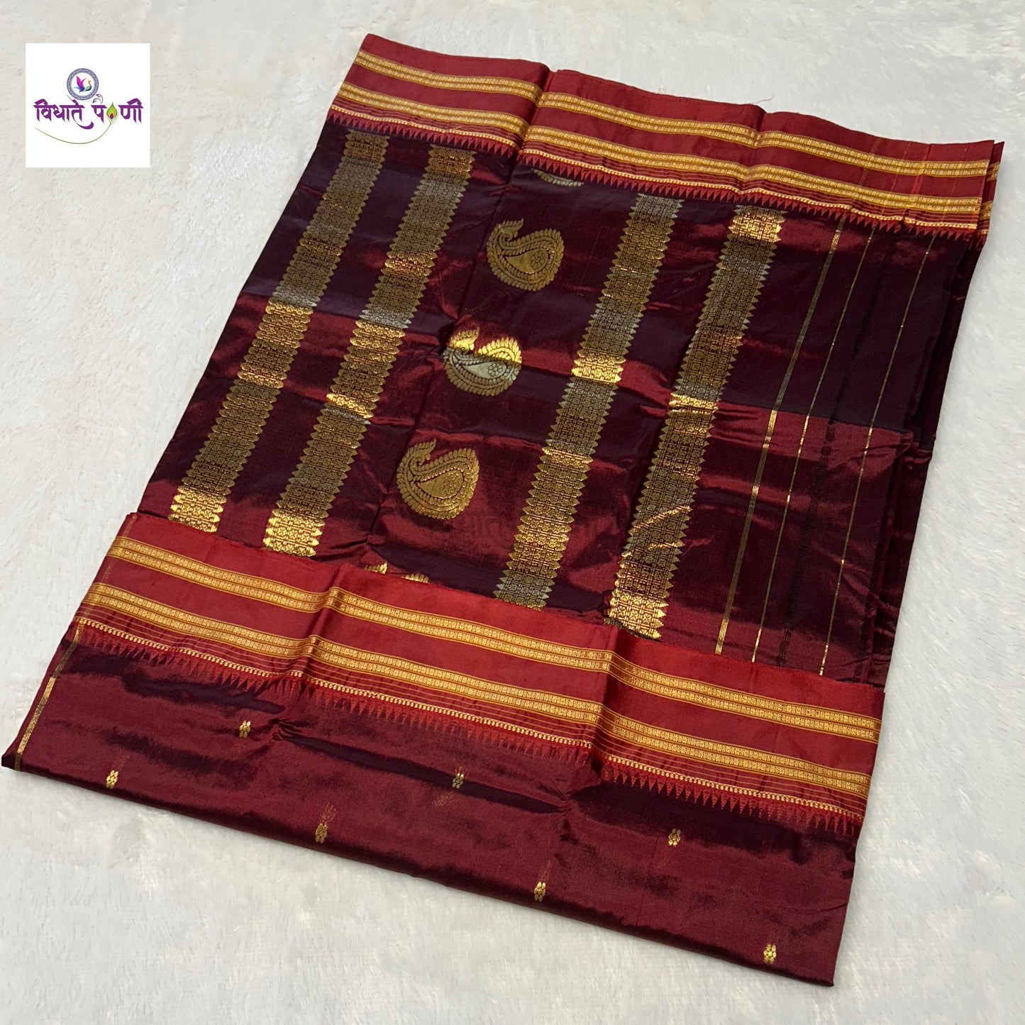 Narayanpeth Single Ply Pure Silk Saree