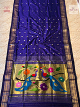 Designer Pallu Paithani Saree - Elegant Peacock