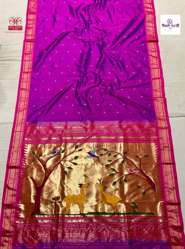 Designer Pallu Paithani Saree - Exclusiver Deer Pallu