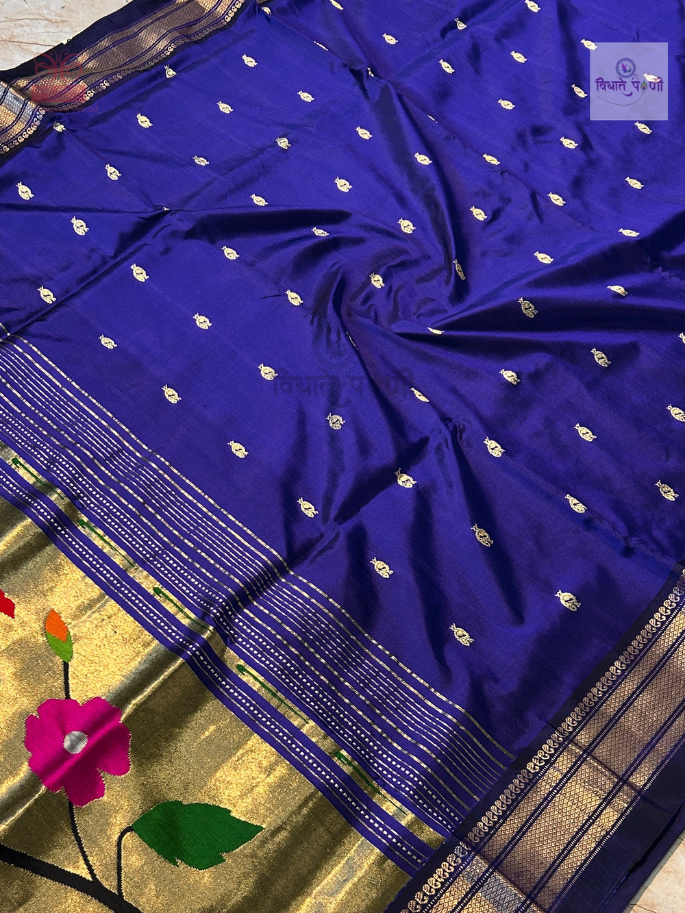 Designer Pallu Paithani Saree - Elegant Peacock