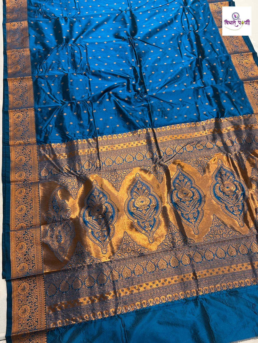 Kanjivaram Soft Silk Saree - Sulphate Blue