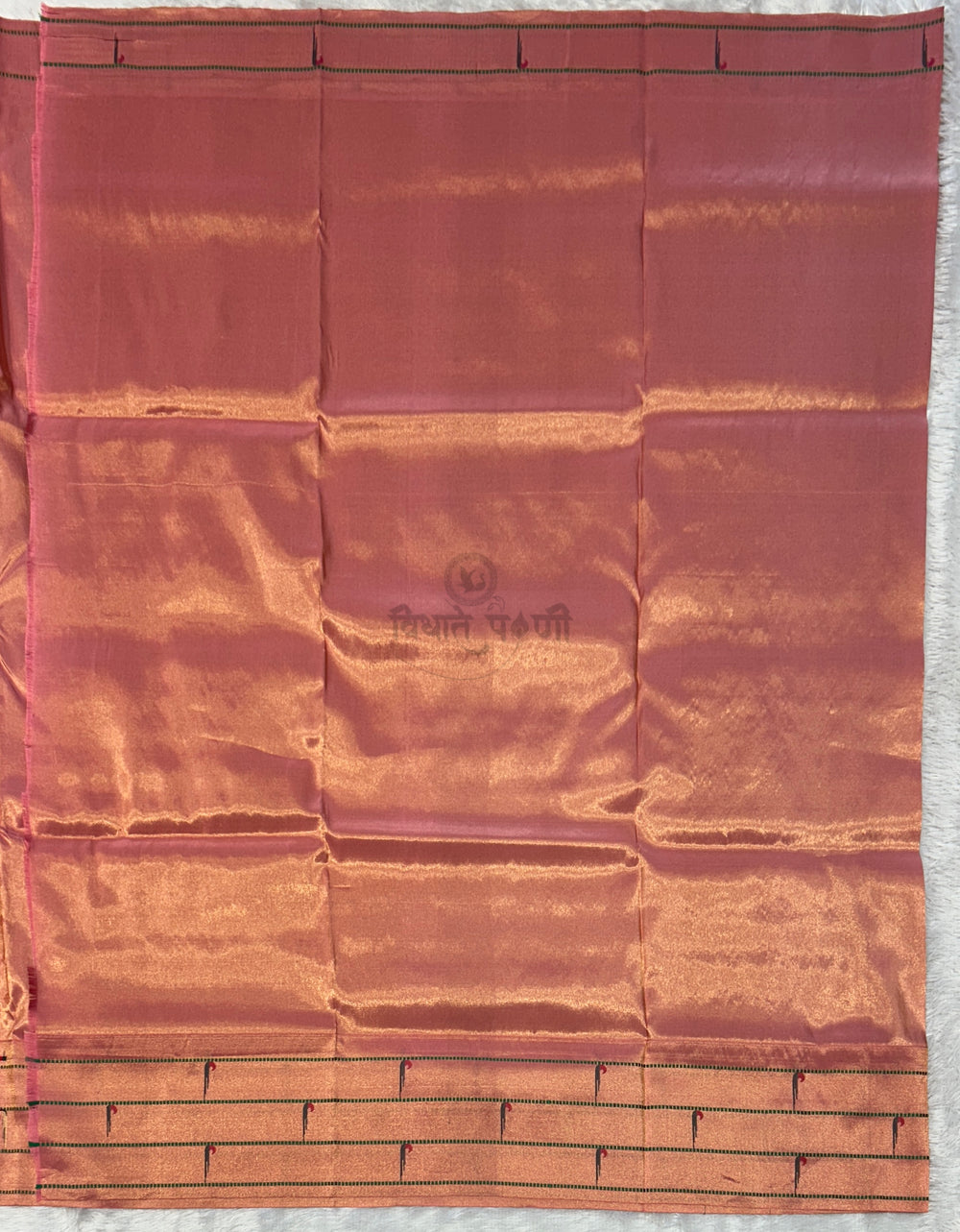 Powerloom Pure Silk Munia Paithani Saree – Tissue