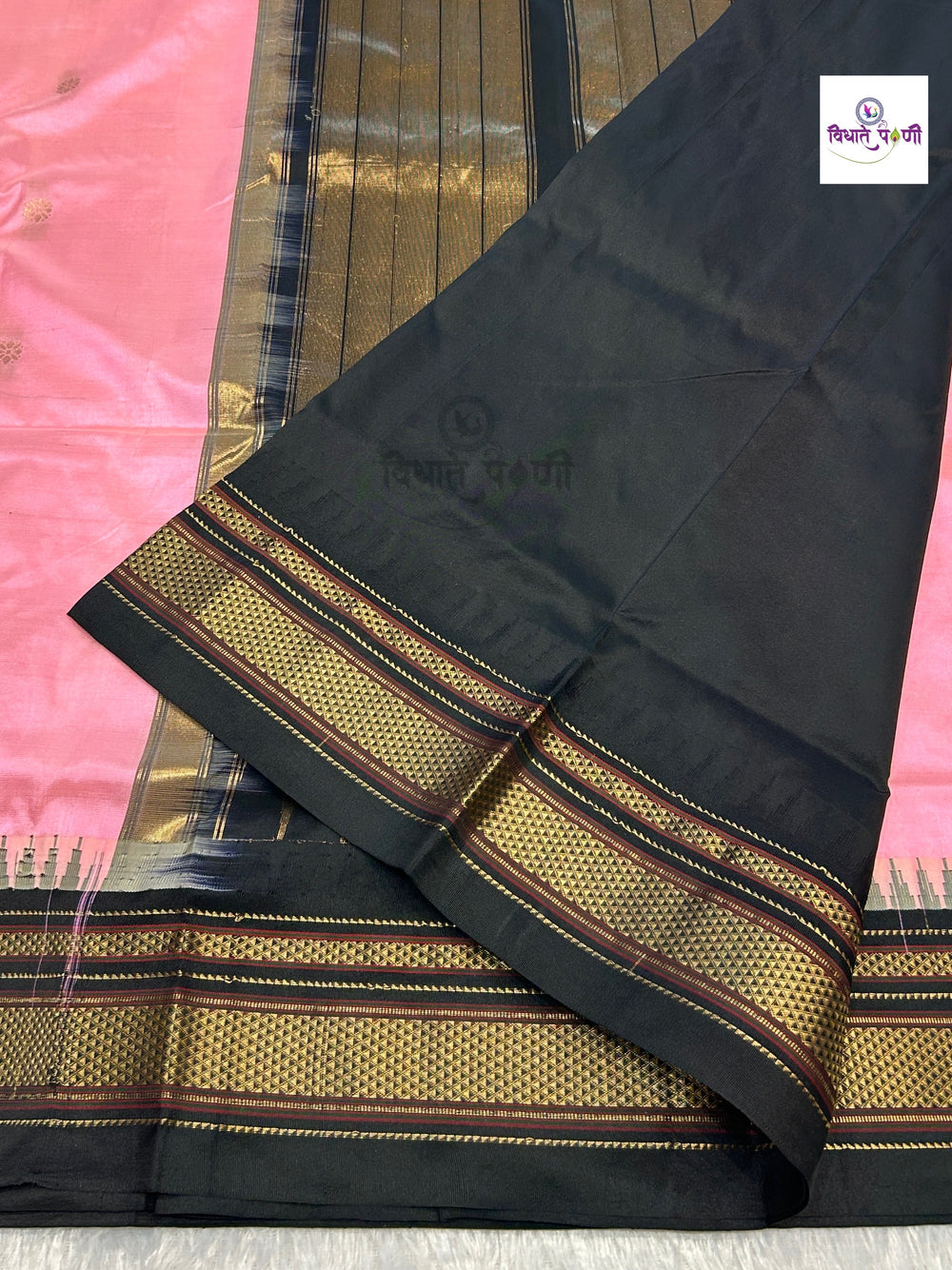 Traditional Pure Silk Irkal Butta Sarees - Pastel Pink