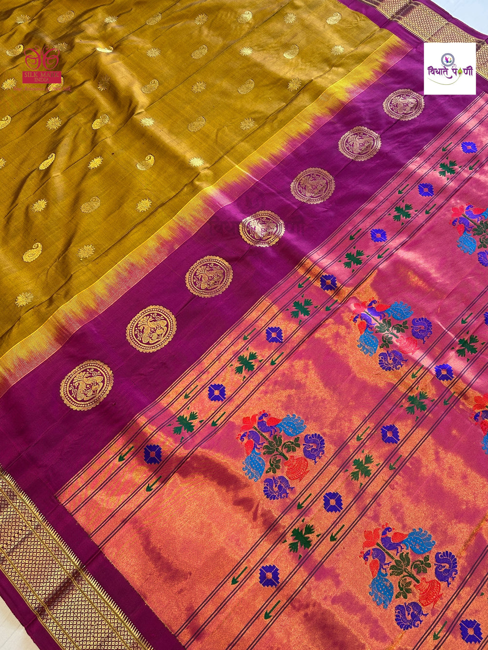 Handloom Pure Silk Maharani Paithani Saree