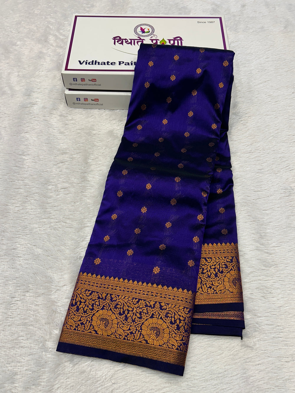 Kanjivaram Soft Silk Saree - Blue