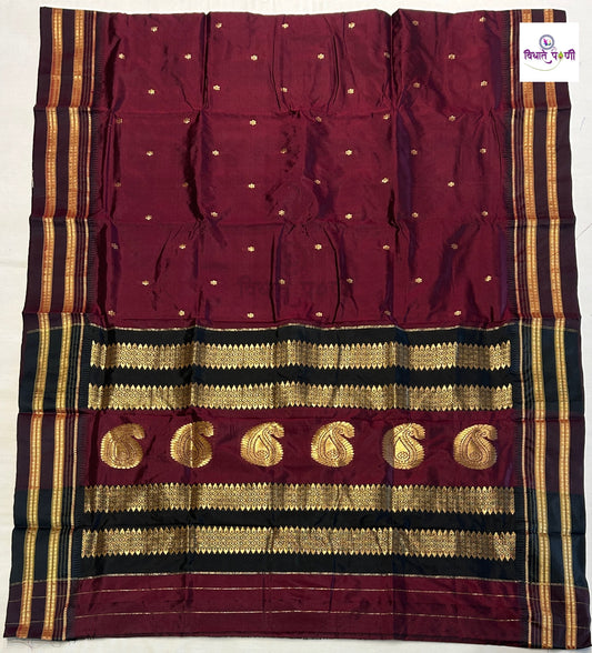 Narayanpeth Single Ply Pure Silk Saree