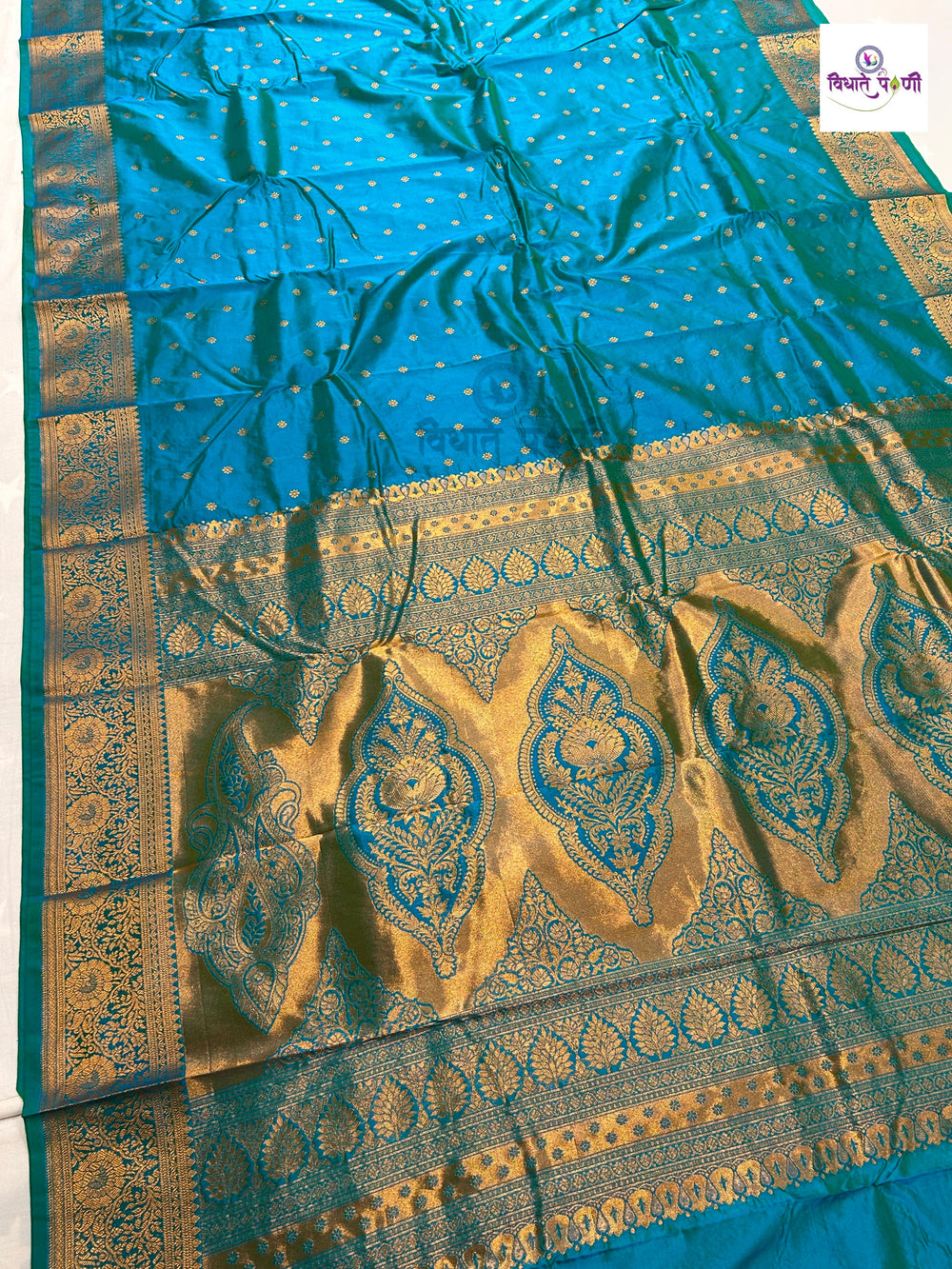 Kanjivaram Soft Silk Saree - Turquoise