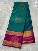 Gadhwal Semi Silk Saree — the full saree — Vidhate Paithani