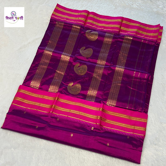 Narayanpeth Single Ply Pure Silk Saree
