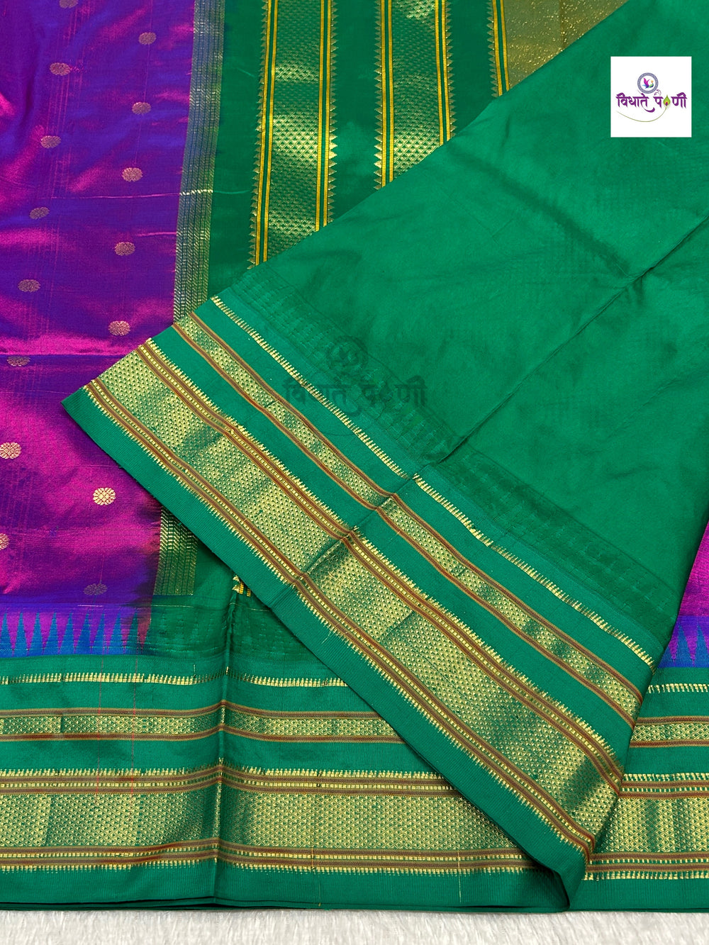 Traditional Pure Silk Irkal Butta Sarees - Magenta