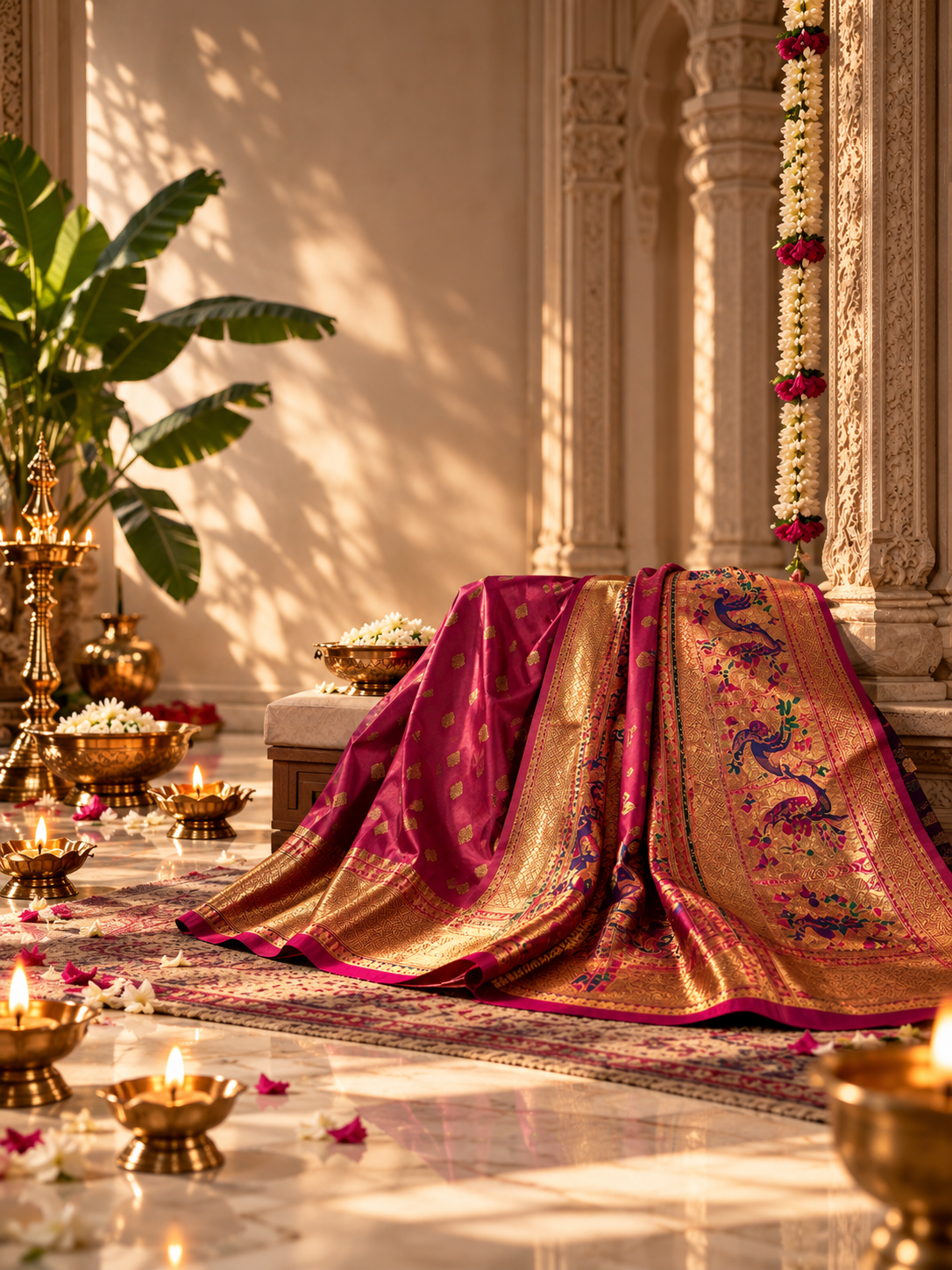 Handloom pure silk Paithani saree