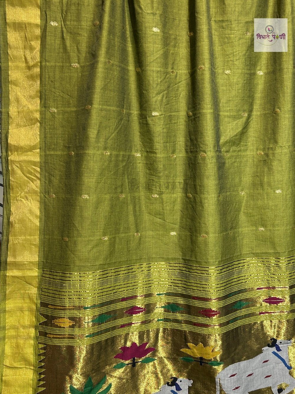 Handloom Pure Cotton Paithani Saree- Pichwai