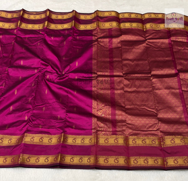 Kanjivaram Pure Silk Saree- Wine