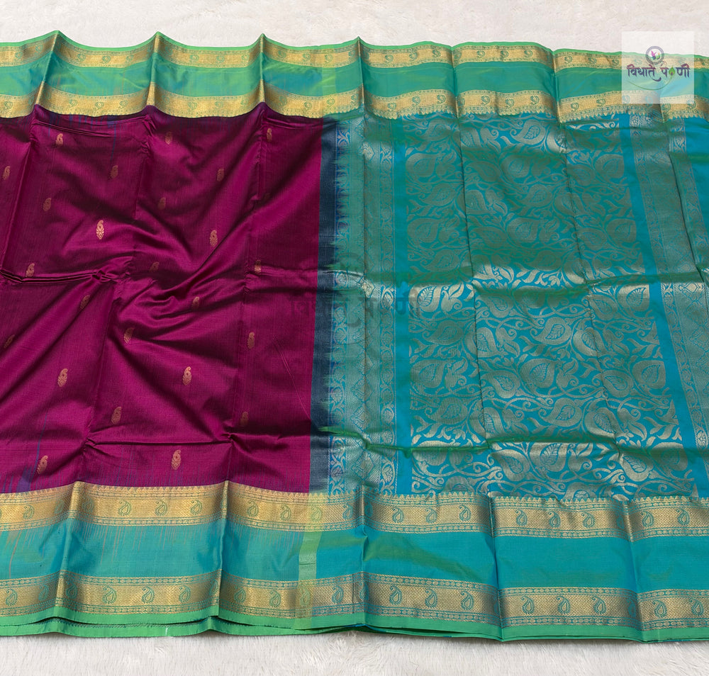Kanjivaram Pure Silk Saree- Wine