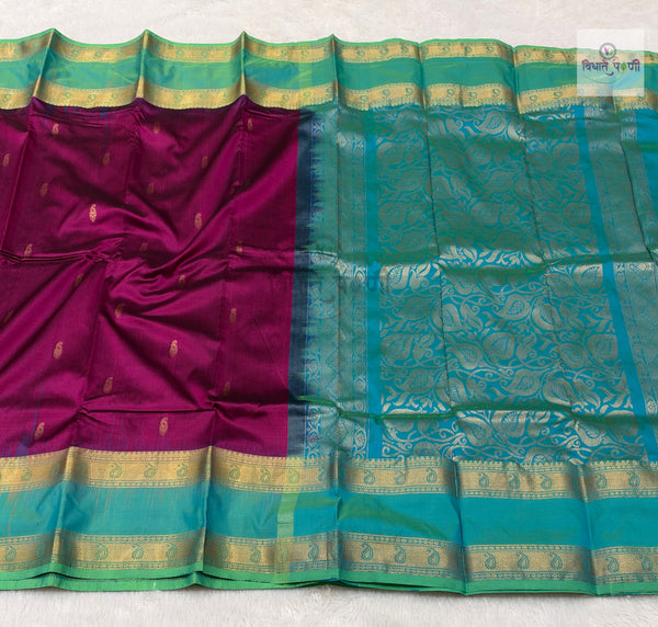 Kanjivaram Pure Silk Saree- Wine