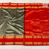 Kanjivaram Pure Silk Saree- Grey
