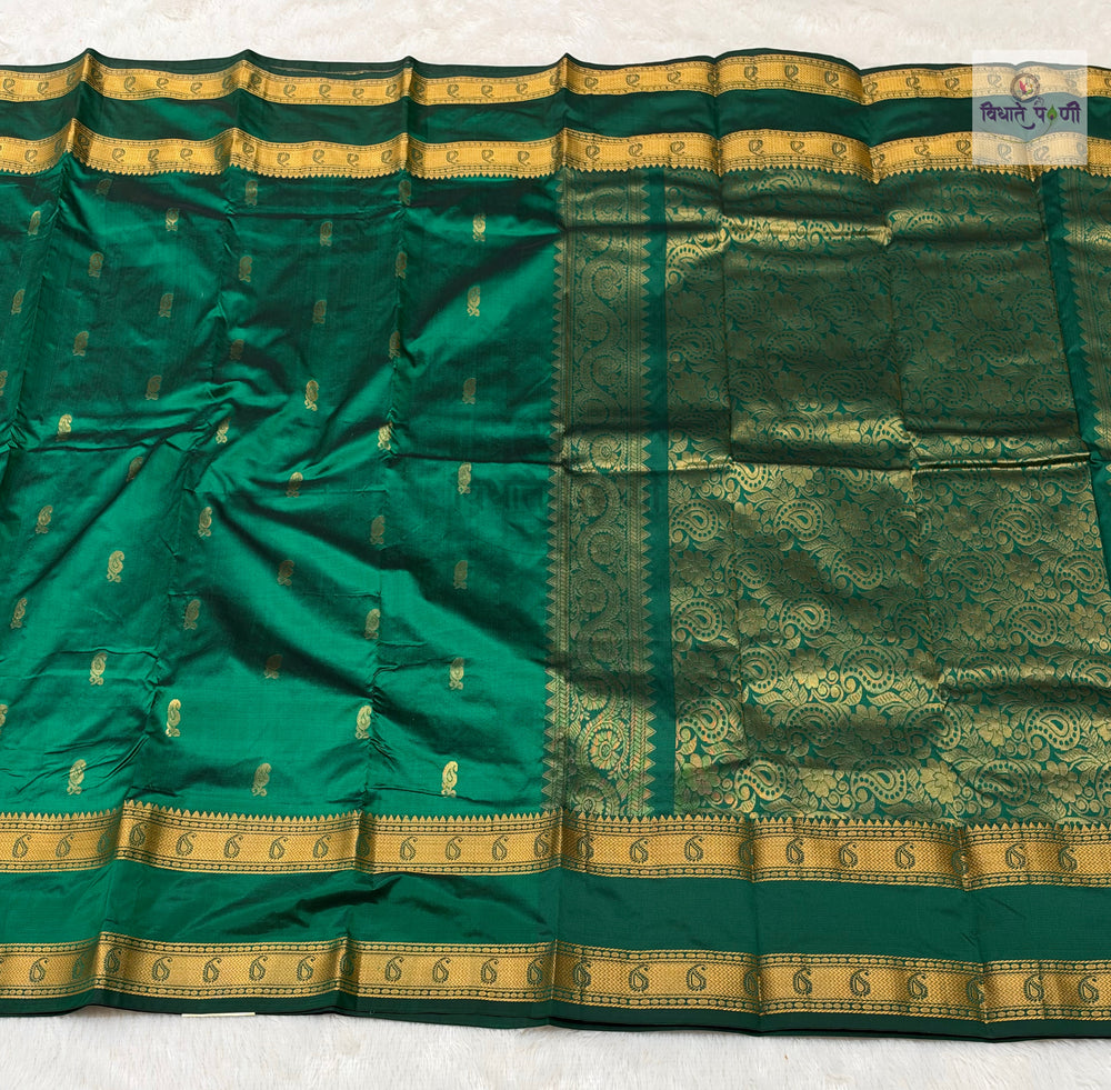 Kanjivaram Pure Silk Saree- Green