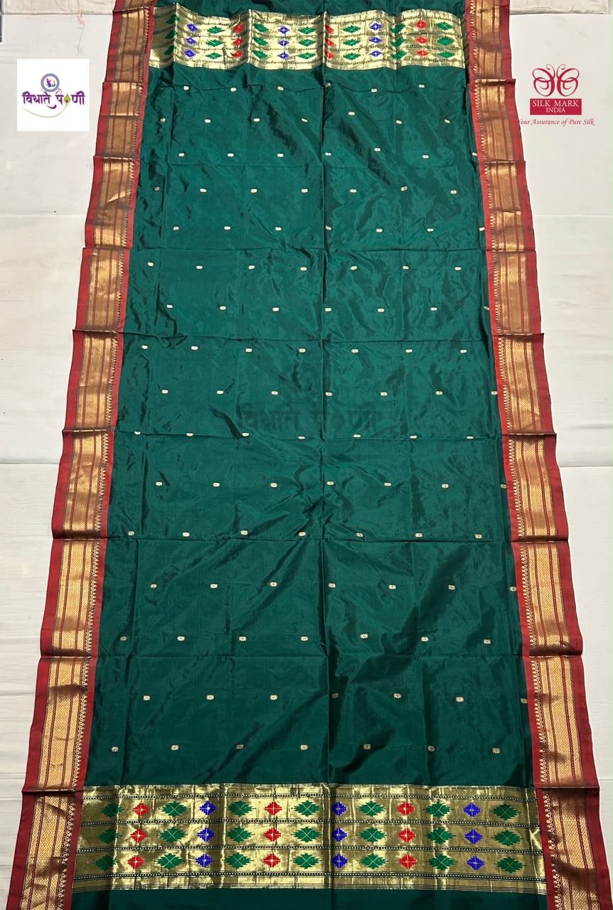 Handloom Pure Silk Paithani Dupatta - 3
