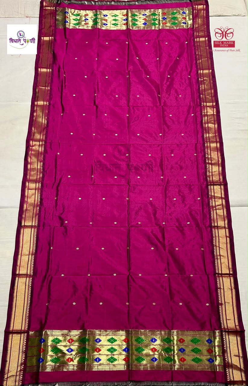 Handloom Pure Silk Paithani Dupatta - 1