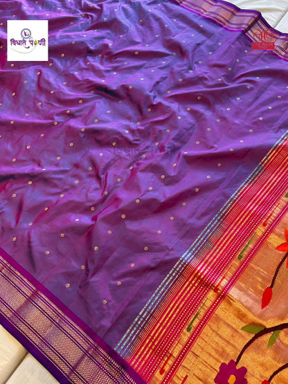 Handloom Pure Silk Paithani Saree- Designer Pallu